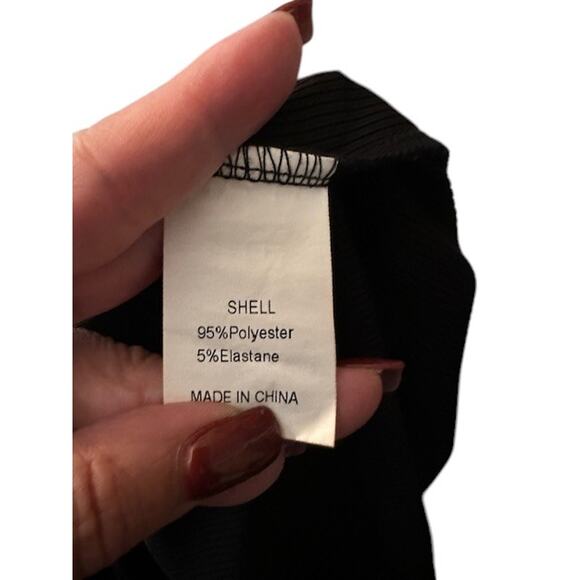 Pretty Garden Black One Arm Cut Out Fitted Bodycon Dress Woman Sz S - Picture 4 of 8